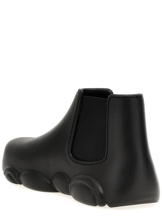 23 fw Black Rubber GUMMY Boots MA21903G1HM28000 B0480473753 - MOSCHINO - BALAAN 3