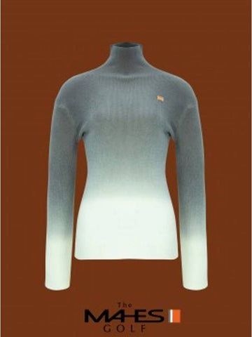 Knit Sweater Orange Label Gradient Ribbed Polar Knit GP80354 - MAHES - BALAAN 1