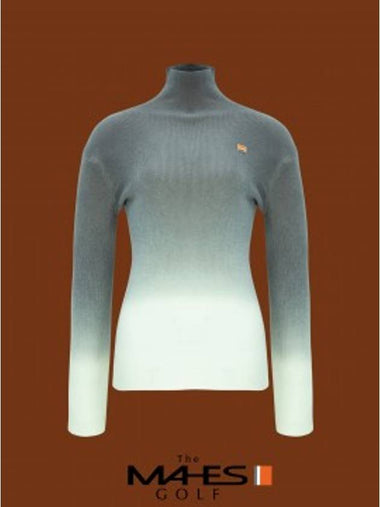 Knit Sweater Orange Label Gradient Ribbed Polar Knit GP80354 - MAHES - BALAAN 1