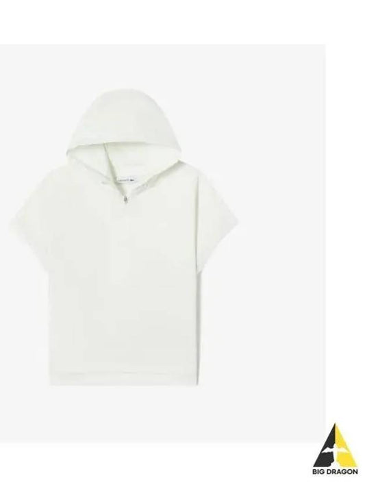 Women s Hooded Short Sleeve Shirt Set up OFFWHITE Off White - LACOSTE - BALAAN 1