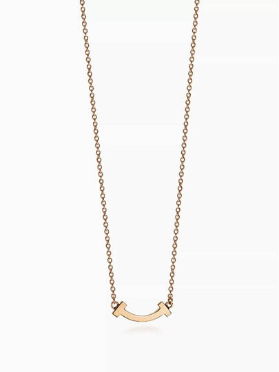 Smile Pendant Micro Necklace Rose Gold - TIFFANY & CO. - BALAAN 2