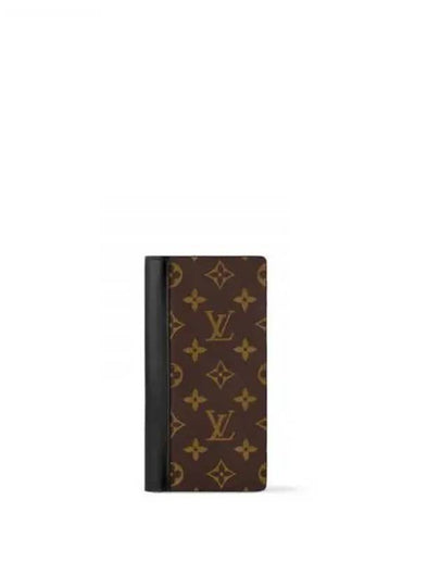 Brazza Monogram Macassar Long Wallet Brown Black - LOUIS VUITTON - BALAAN 2