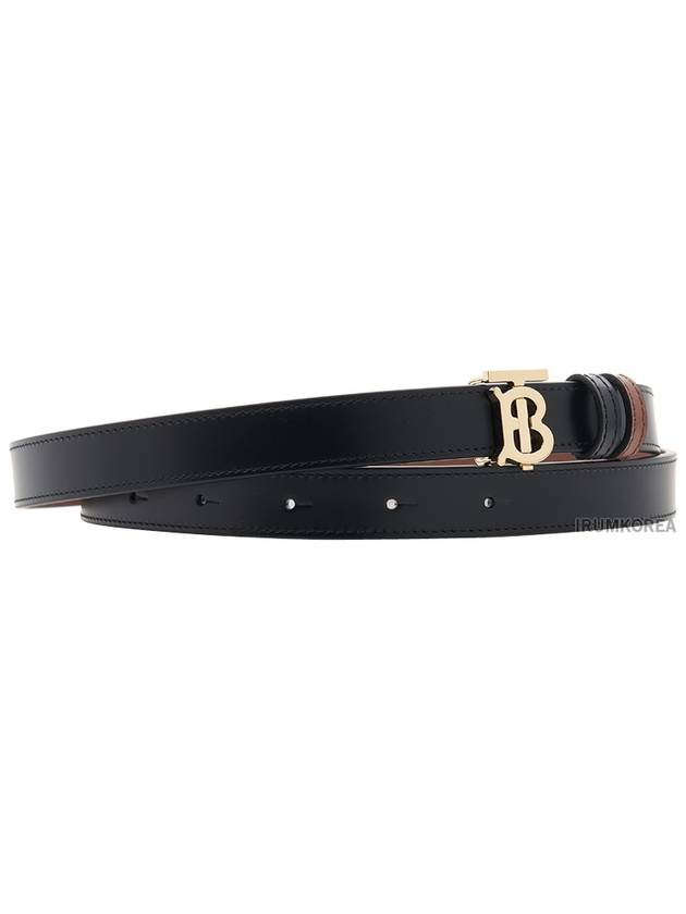 TB Reversible Leather Belt Black Tan - BURBERRY - BALAAN 4