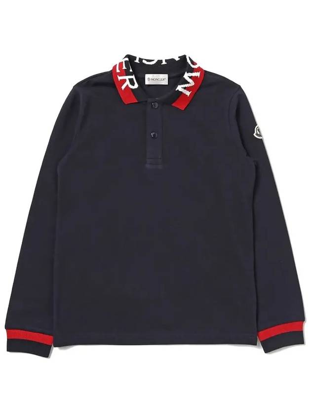 Kids Women s Logo Collar T Shirt 8B000 06 8496W 778 - MONCLER - BALAAN 1