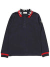 Kids Logo Patch Collar T Shirt 8B000 06 8496W 778 - MONCLER - BALAAN 1