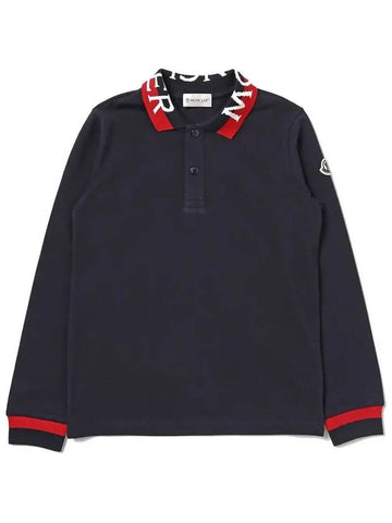 Kids Logo Patch Collar T Shirt 8B000 06 8496W 778 - MONCLER - BALAAN 1