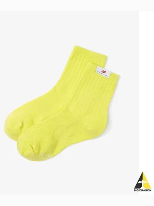 NBGEEAL203 WOMEN Summer Mesh Medium Neck Socks YELLOW - NEW BALANCE - BALAAN 1