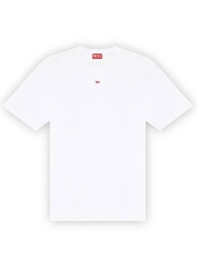 Oval D Logo Cotton Short Sleeve T-Shirt White - DIESEL - BALAAN 2