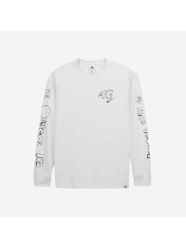 ACG Ralph Steadman Long Sleeve T-Shirt Summit White Asia - NIKE - BALAAN 1