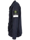 Wappen Patch Old Effect Cotton Zip-up Jacket Navy - STONE ISLAND - BALAAN 4