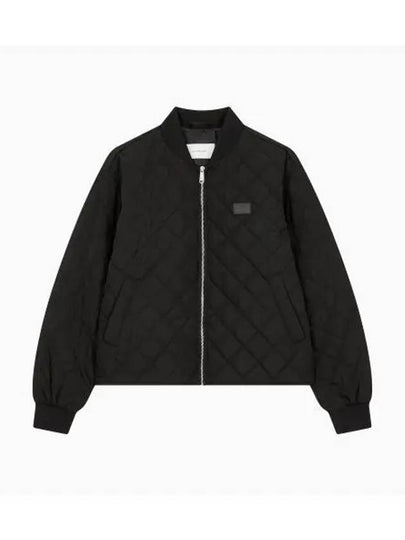 Jeans Lightweight Quilted Jacket Black - CALVIN KLEIN - BALAAN 2