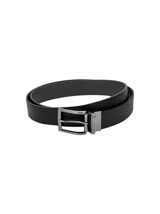 Men s Reversible Grainy Leather Belt Black 270231 - EMPORIO ARMANI - BALAAN 1