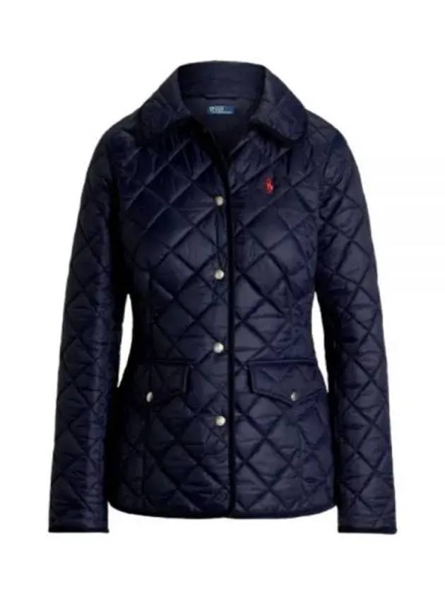 Half Quilted Jacket Navy - POLO RALPH LAUREN - BALAAN 2