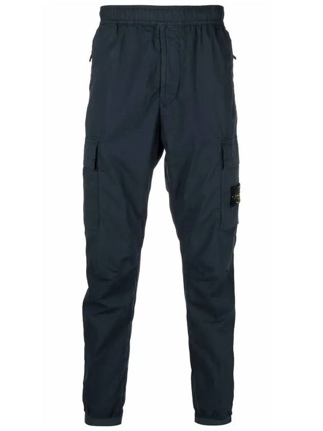 Men's Tella Paracadute Regular Fit Cargo Pants Navy - STONE ISLAND - BALAAN 2