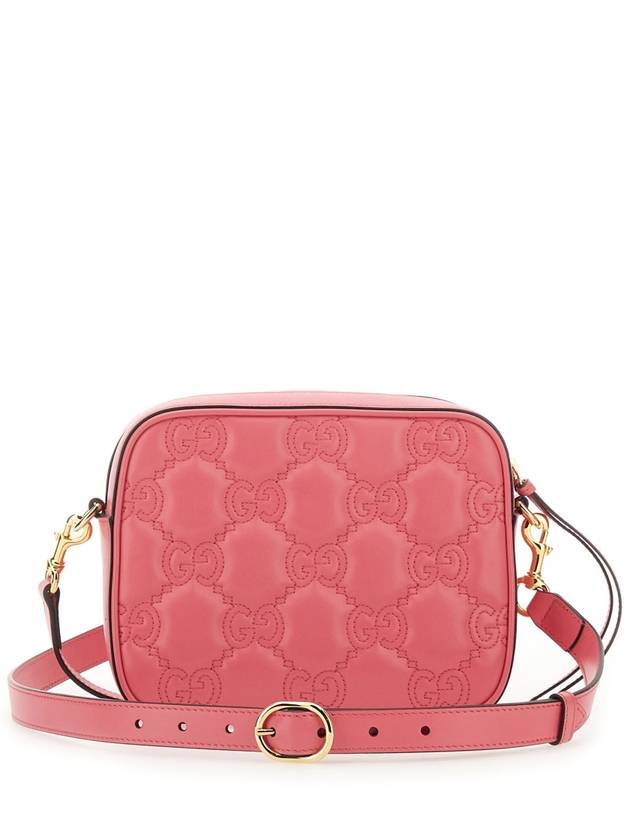 Women's GG Matelasse Leather Small Shoulder Bag Pink - GUCCI - BALAAN 3