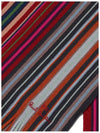 Spectrum Stripe Muffler Burgundy - PAUL SMITH - BALAAN 5