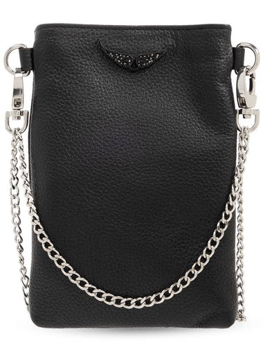 Zadig & Voltaire ‘Rock’ Phone Holder On Chain, Women's, Black - ZADIG & VOLTAIRE - BALAAN 1