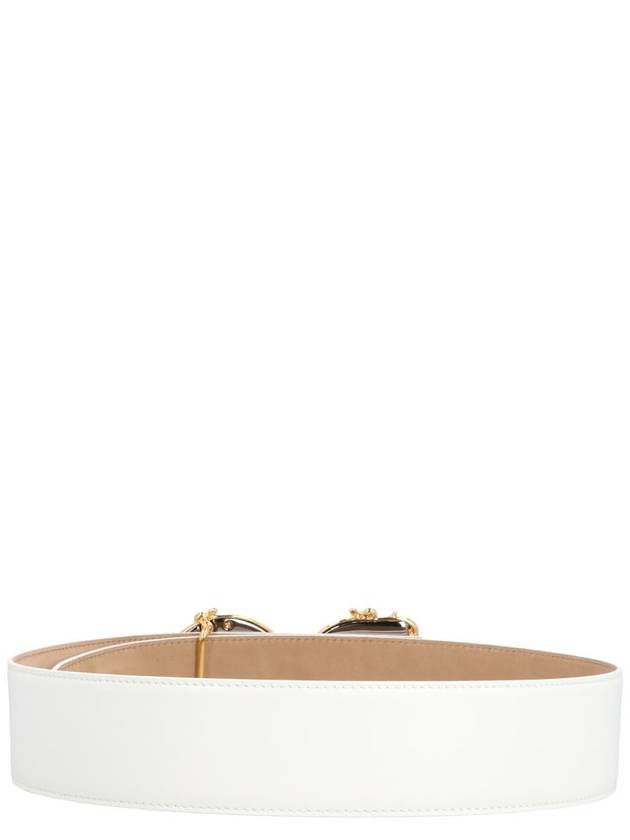 gold DG leather belt white - DOLCE&GABBANA - BALAAN 3