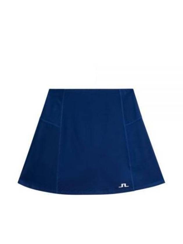 Kayla Logo Print Skirt Estate Blue - J.LINDEBERG - BALAAN 2