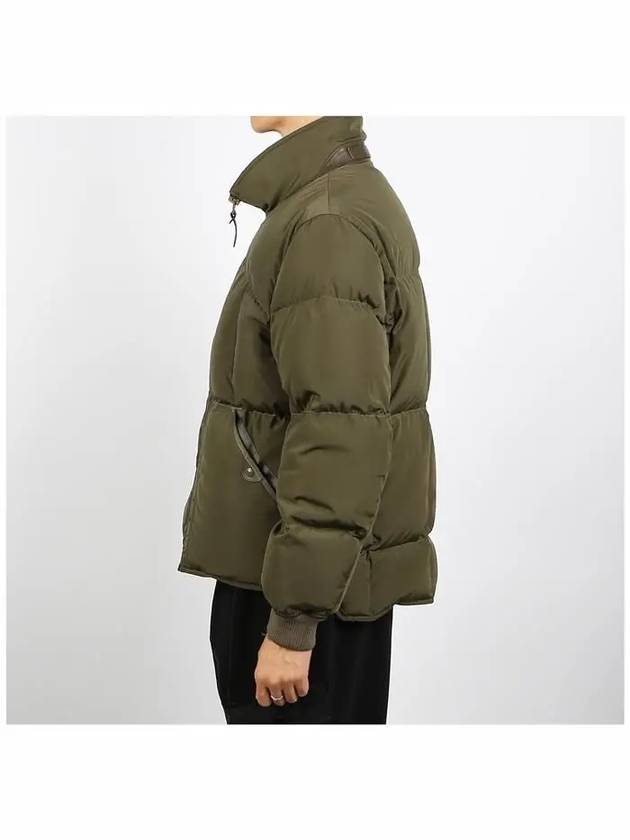 Nylon Funnel High Neck Padding Down Jacket Green - TOM FORD - BALAAN 4