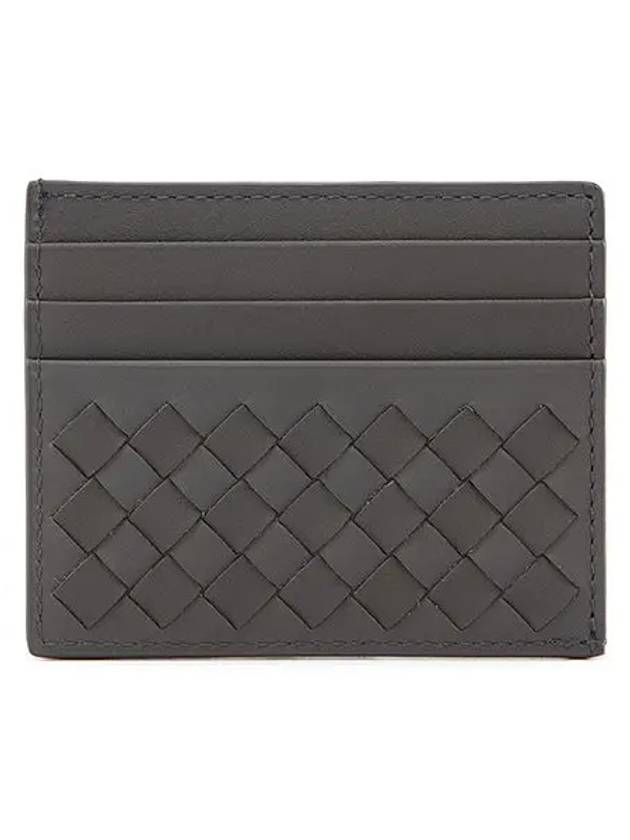 Intrecciato Card Wallet Grey - BOTTEGA VENETA - BALAAN 3