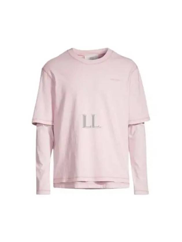 Fade Out Long Sleeve T-Shirt Pink - AMI - BALAAN 2