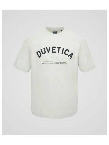 Hoe M Dark Khaki Men s Short Sleeve T Shirt - DUVETICA - BALAAN 1