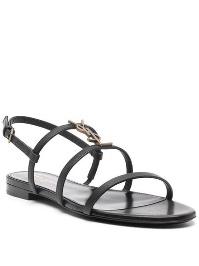 SAINT LAURENT CASSANDRA SANDALS FLAT - SAINT LAURENT - BALAAN 2