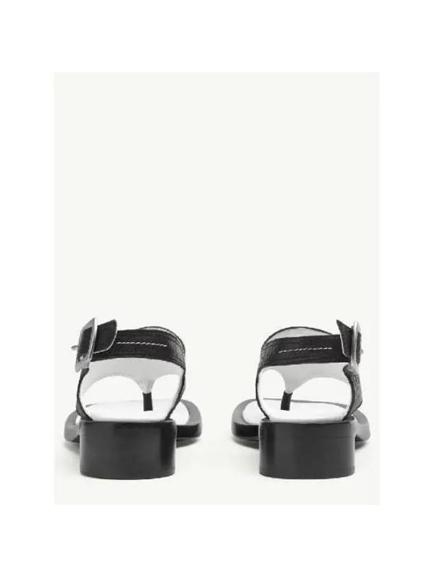 Anatomic Leather Sandals Black - MAISON MARGIELA - BALAAN 5