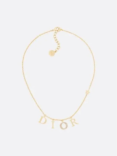 Revolution White Crystal Necklace Gold - DIOR - BALAAN 2