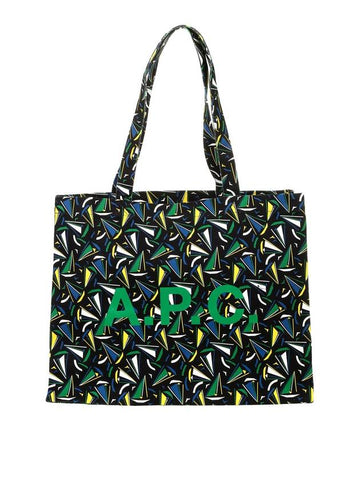 Diane Boat Pattern Tote Bag Green - A.P.C. - BALAAN 1