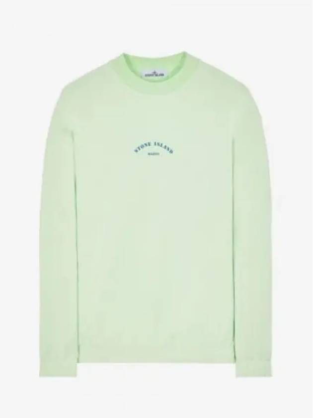 Marina Cotton Nylon Terry Fleece Crewneck Sweatshirt Green - STONE ISLAND - BALAAN 2