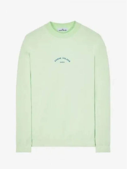 Marina Cotton Nylon Terry Fleece Crewneck Sweatshirt Green - STONE ISLAND - BALAAN 2