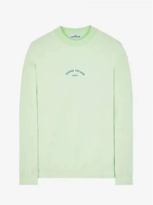 Marina Cotton Nylon Terry Fleece Crewneck Sweatshirt Green - STONE ISLAND - BALAAN 2