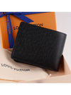 Multiple Taiga Leather Half Wallet Black - LOUIS VUITTON - BALAAN 5