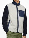 Men's Synchilla Fleece Vest Oatmeal Heather - PATAGONIA - BALAAN 3