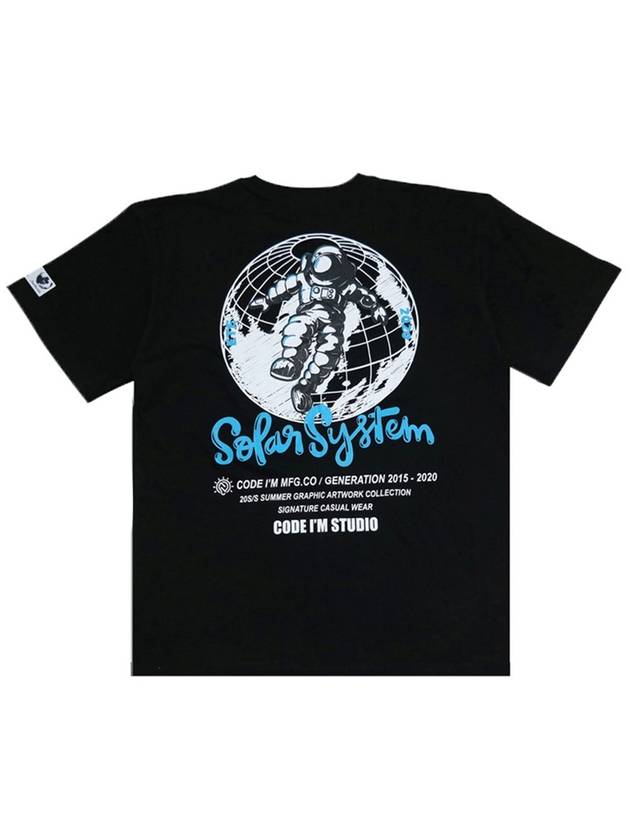 Astronaut Printing Overfit Short Sleeve T-Shirt Black - CODE I'M - BALAAN 2