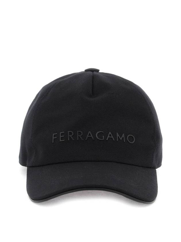 Logo Ball Cap Black - SALVATORE FERRAGAMO - BALAAN 1