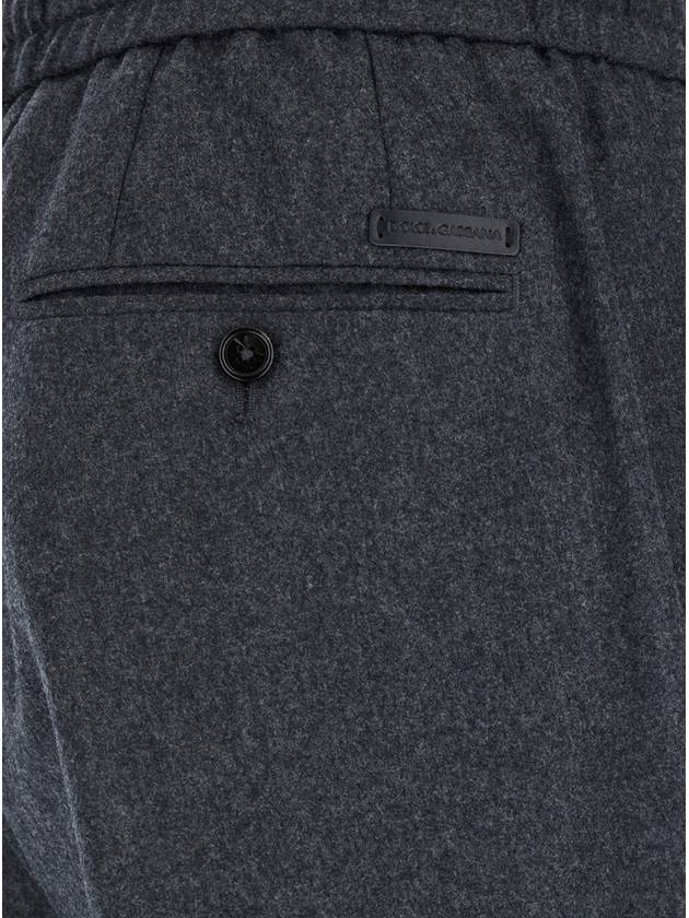 Grey High Waist Pants In Wool Man - DOLCE&GABBANA - BALAAN 4