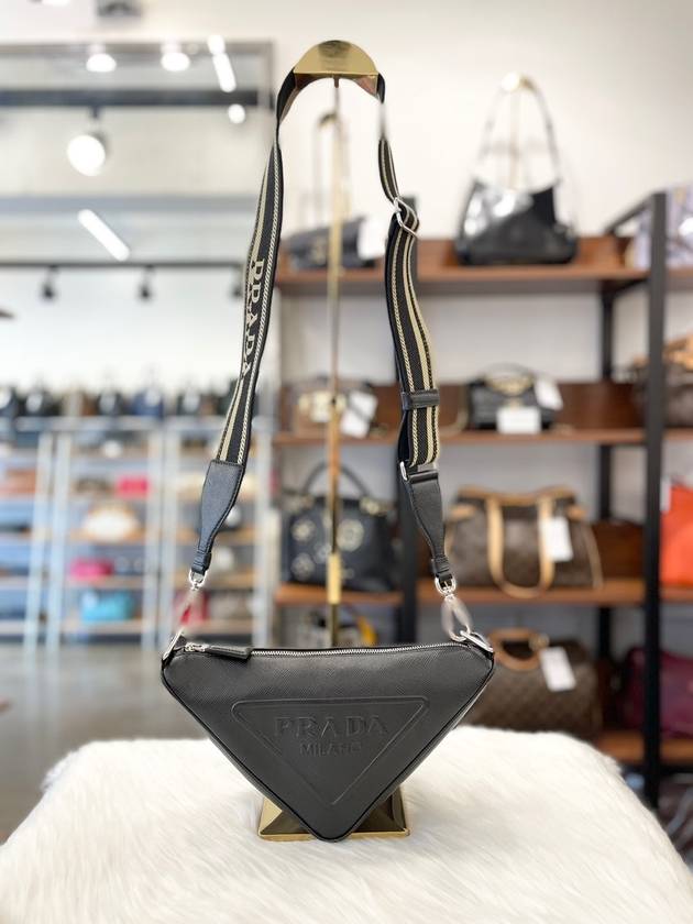 Women s Saffiano Triangle Cross Bag 2VH155 Condition A - PRADA - BALAAN 3