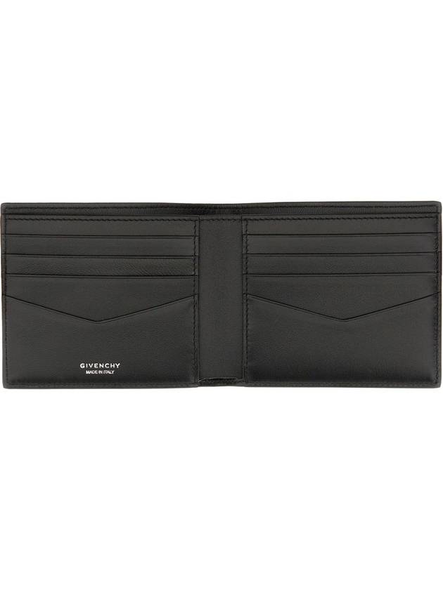 4G Signature Print Bifold Half Wallet Black - GIVENCHY - BALAAN 3