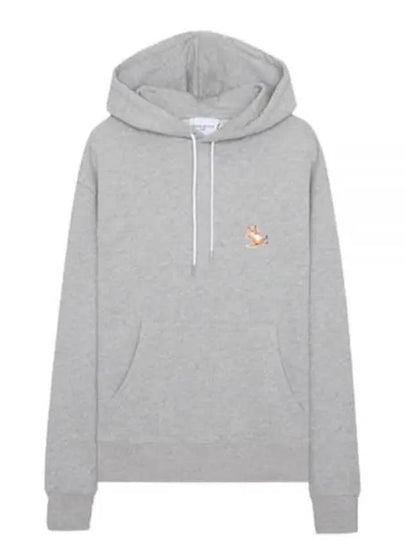 Chillax Fox Patch Classic Hoodie Grey Melange - MAISON KITSUNE - BALAAN 2