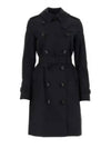 The Mid-length Kensington Heritage Trench Coat Midnight Blue - BURBERRY - BALAAN 2