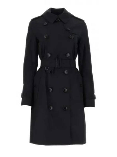 The Mid-length Kensington Heritage Trench Coat Midnight Blue - BURBERRY - BALAAN 2