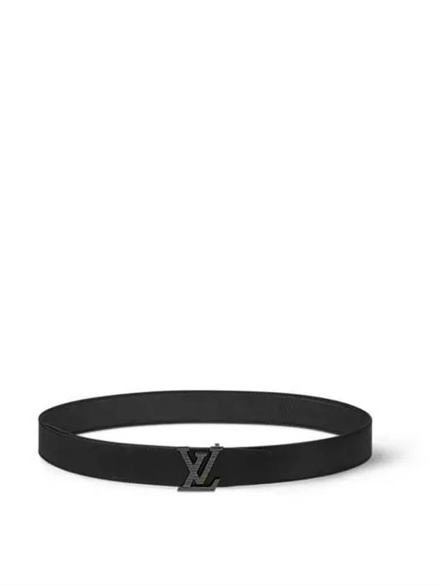 LV Heritage 35MM Reversible Leather Belt Dark Grey - LOUIS VUITTON - BALAAN 5