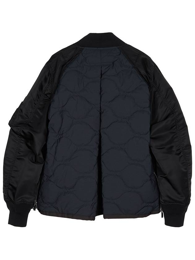 Nylon Twill Ripstop Jacket Black - SACAI - BALAAN 3