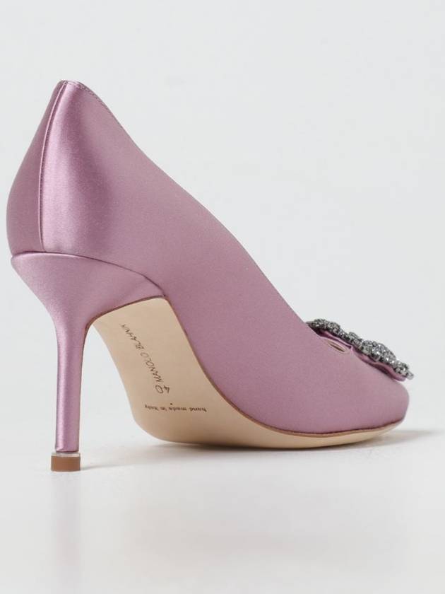 Women s Hangisi Satin Zwell Buckle Pumps Purple 70mm 9XX 0662 0056 510 - MANOLO BLAHNIK - BALAAN 4