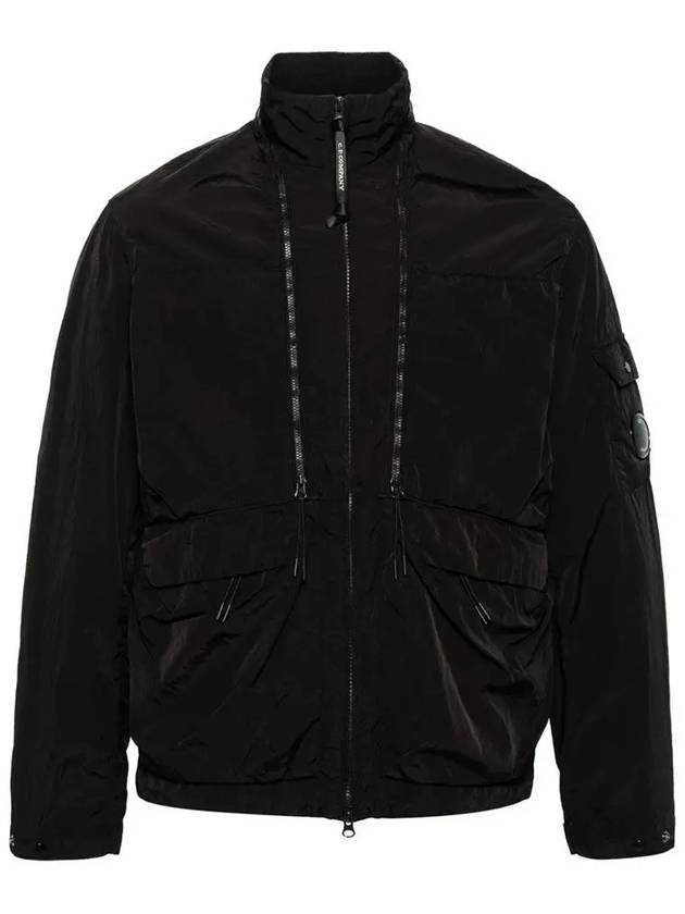 Men's Chrome-R Zip-Up Jacket Black - CP COMPANY - BALAAN 2