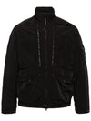 Men's Chrome-R Zip-Up Jacket Black - CP COMPANY - BALAAN 3