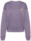 Speedy Fox Patch Comfort Sweatshirt Purple - MAISON KITSUNE - BALAAN 1